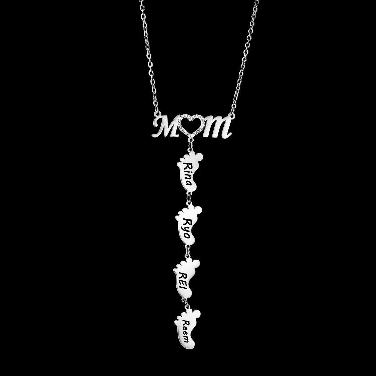 Family Path Name Necklace