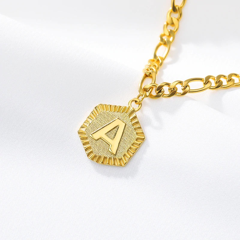 Hex initial store anklet