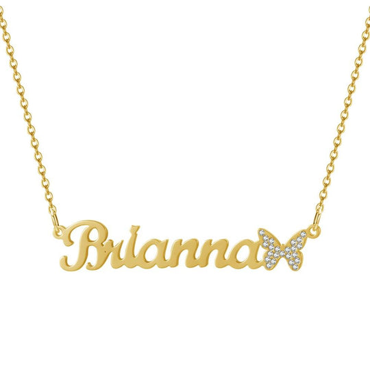 Butterfly Custom Name Necklace