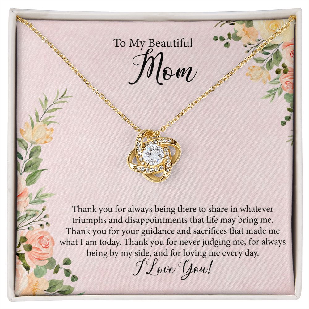To Mom | Always There - Love Knot Necklace