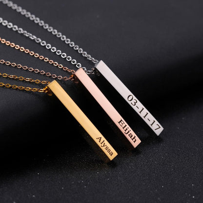 Custom Vertical Bar Pendant